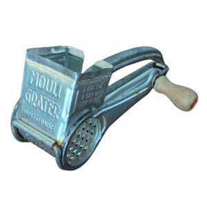 Vintage 1950's Mouli Grater Made in France Moulinex Handheld Cheese Kitchen Tool